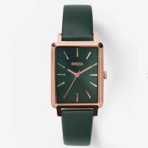 Breda Baer watch (rose gold and green)